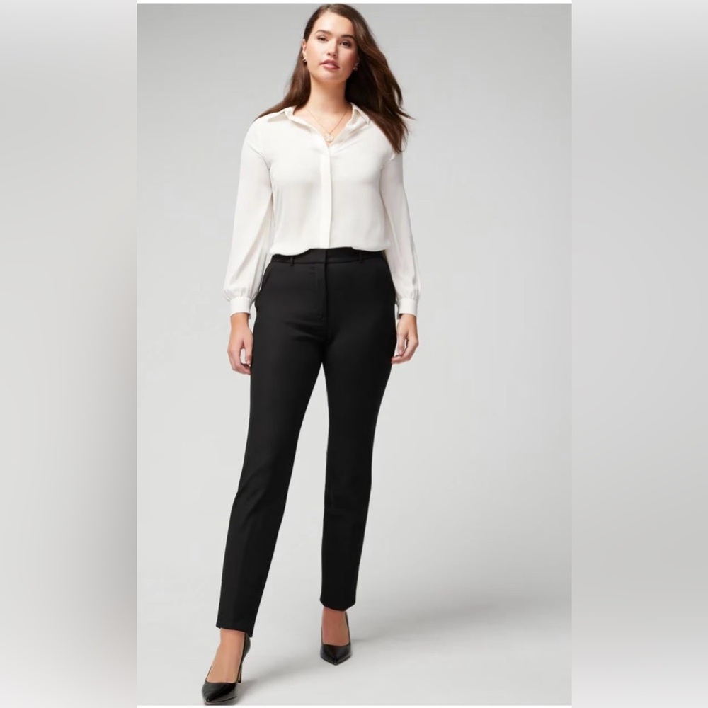 WHBM Women's Black Slim Ankle Pants in Size 10L